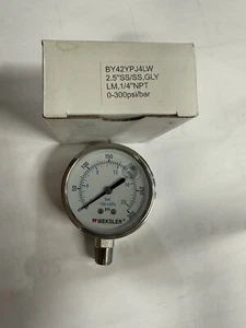 WEKSLER BY42YPJ4LW GAUGE 0-300 *NEW IN BOX* - Picture 1 of 1