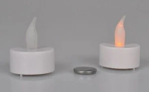 Lumino LED 5x 2er-Set Con Batterie Elettrico Candela Decorazione Lanterna Bianco - Foto 1 di 3