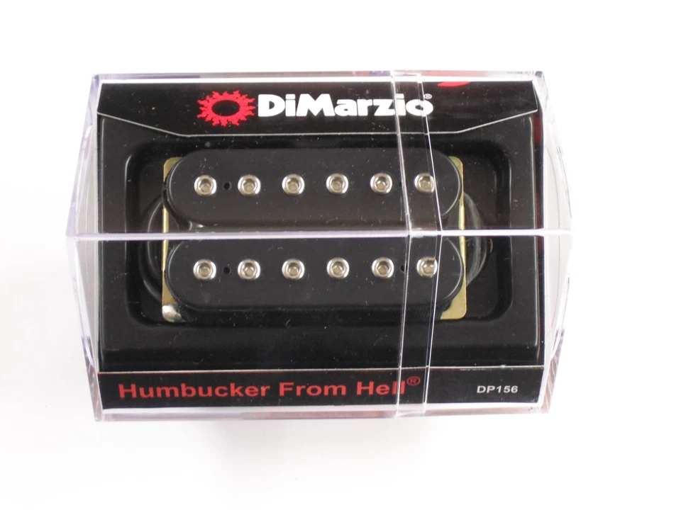 Humbucker From Hell DiMarzio regular espaciado negro con postes cromados DP 156 Foto 1 de 1