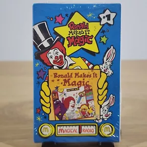 McDonalds Magical Radio Ronald Makes It Magic #1 Vintage Cassette Tape - Picture 1 of 2