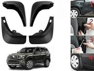 Mud Flaps | Pack of 4 | Compatible with FIT FOR Mahindra Scorpio N (2022-2023) - Picture 1 of 6