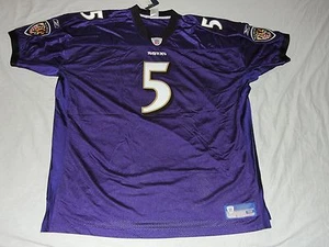 NWT AUTHENTIC ON FIELD JOE FLACCO BALTIMORE RAVENS REEBOK JERSEY 58 4XL PURPLE - Picture 1 of 9