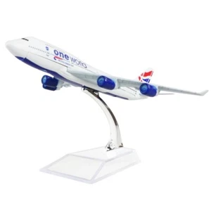 16cm One World British Airways Die Cast Metal Desk Aircraft Plane Model@DivineUK - Foto 1 di 3