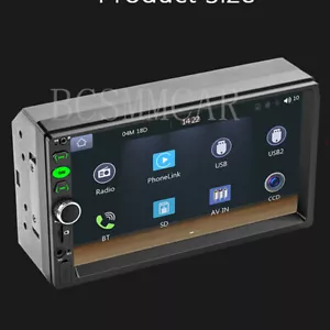Touch Screen Car MP5 Player Stereo FM Radio For Carplay BT AUX-IN Mirror LInk - Picture 1 of 15