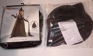 California Kostüm Gothic Hexe Erwachsene Damen LG (10-12) HALLOWEENKOSTÜM - Bild 1 von 6