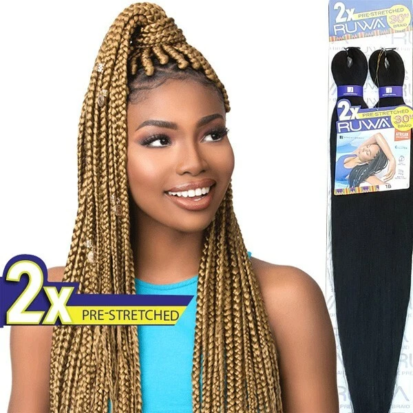 SENSATIONNEL X-PRESSION 100% KANEKALON КРЮЧКОМ КОСА - 2 X RUWA ПРЕДВАРИТЕЛЬНО РАСТЯНУТЫЙ 30» - Изображение 1 из 1