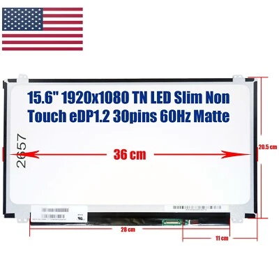 New Laptop Screen NT156FHM-N41 V8.1 5D10L08702 80NT 5D10H15380 00NY661 Z50-70 - Image 1 of 4