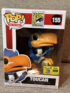 SDCC 2022 Funko POP! Pegatina oficial Toucan Rocker #155 con protector - Imagen 1 de 7