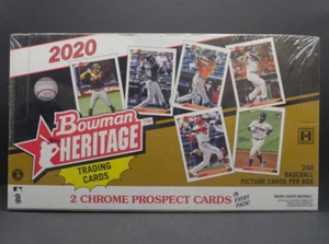 2020 BOWMAN HERITAGE BASEBALL HOBBY BOX SEALED *24 PACKS PER BOX* 1 AUTO! JDOM? - Picture 1 of 3