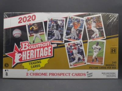 2020 BOWMAN HERITAGE BASEBALL HOBBY BOX SEALED  *24 PACKS PER BOX* 1 AUTO! JDOM? - Image 1 of 3
