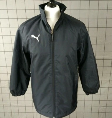 Abrigo/chaqueta con cremallera completa Puma negra para niños talla XL 32-34 pecho Foto 1 de 4