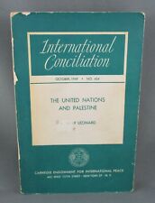 THE UNITED NATIONS AND PALESTINE (1949) SCARCE SIGNED 1st Ed. - by L.L. Leonard