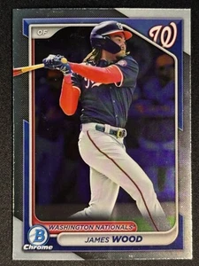 2024 Bowman Chrome James Wood BCP-216 Refractor  Nationals - Picture 1 of 2
