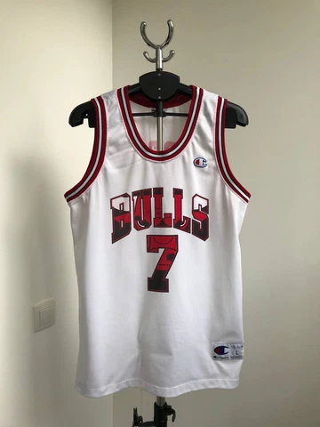 CHICAGO BULLS NBA BASKETBALL VINTAGE RARE JERSEY CHAMPION BEN GORDON #7 MENS L Cover