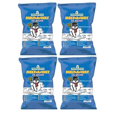 Jonathan Green (#11305) Melt-A-Way Snow & Ice Melter, bolsa de 50 lb, paquete de 4 Foto 1 de 3