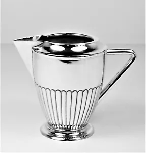 Milk jug antique relief work solid silver – 19th century - Picture 1 of 6