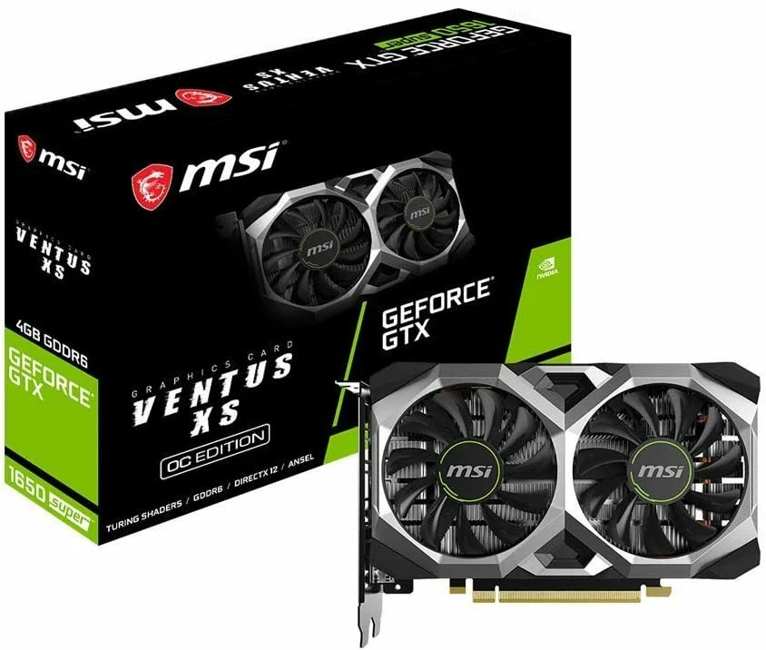 MSI GeForce GTX 1650 SUPERVENTUS XS OC Graphics Board VD7129 - Image 1 of 4