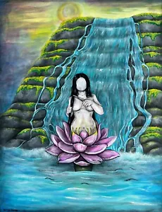 Pintura acrílica original sobre lienzo de 14x18 pulgadas, vendida por artista - Imagen 1 de 10