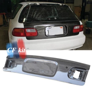 Per Honda EG K6 92-95 3D Civic Hatchback Coperchio bagagliaio posteriore in fibra di carbonio - Foto 1 di 20