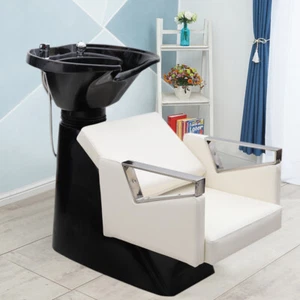 Salon Chair Backwash Unit Hairdressing Barber Tilting Sink Shampoo Back Hair - Picture 1 of 13