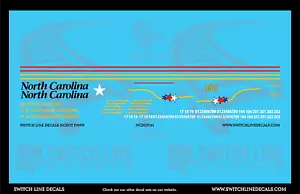 HO Scale NCDOT F59PH Lokomotive Aufkleber Set - Bild 1 von 1