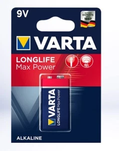 5x Varta Longlife Max  4722  9V E-Block Alkaline Max Tech LR61 im 1er Blister - Bild 1 von 1