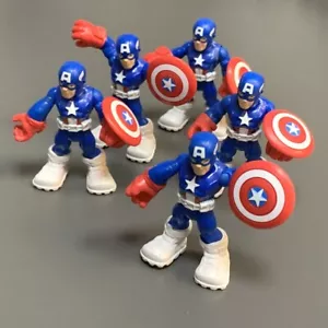 5X Playskool Marvel Super Hero Squad Capitán América Barco Blanco desde Armadura Espacial - Imagen 1 de 5