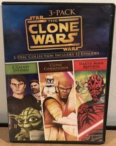 Star Wars The Clone Wars 3-Pack DVDs 12 Episodes - 2013, Rare & OOP - READ DESCR - Picture 1 of 3