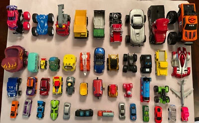 Huge Car Toy Lot of 46 Ertl, Tonka, Hotwheels, Maisto etc - Image 1 of 4