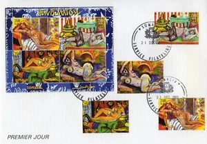 Somalia 2003 FDC HENRI MATISSE FAMOUS NUDES PAINTINGS-CHESS Sheetlet Perforated - Picture 1 of 1