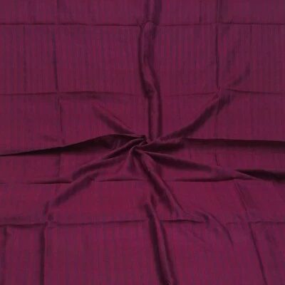 Vintage Purple 100% Pure Silk Handloom Sari Remnant 4YD Craft Fabric Silk Scrap - Image 1 of 4