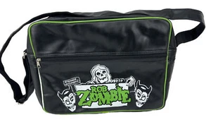 *RARE* Black Green Rob Zombie Strange Uncanny Concert Merch Messenger Tote Bag - Picture 1 of 6