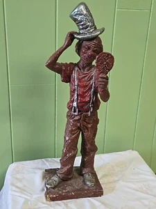 Vintage 1969 Austin Productions Art Deco Clown Sculpture 23.5"- 13.5lbs - Picture 1 of 11