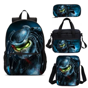 Aliens Vs Predator Kinder Schulrucksack Thermo Brotzeittasche Federtasche Ranzen Posten - Bild 1 von 19
