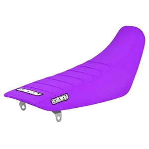 1991-2000 KAWASAKI KX 80 100 Gripper Seat Cover all PURPLE/ PURPLE ribs #449 - Bild 1 von 3