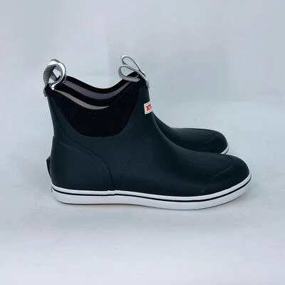 XTRATUF HOMBRE NEGRO/BLANCO IMPERMEABLE ANTIDESLIZANTE EN BOTAS AL TOBILLO TALLA 9D Foto 1 de 4