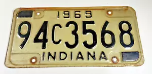 Vintage 1969 Indiana License Plate 94c3568 - Picture 1 of 2