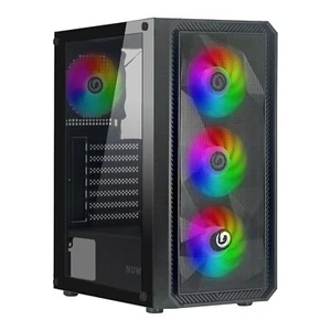 Rodan R602 Noir Boîtier ATX pour PC Gaming Prend en Charge E-ATX 050 mm SPCC ... - Photo 1/9