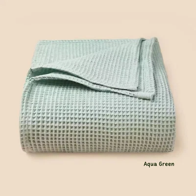 Cobertor de waffle macio e aconchegante para bebês - Imagem 1 de 4