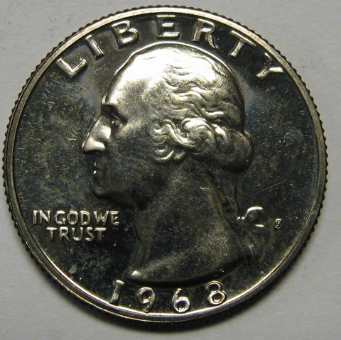 1968-S Proof Washington Clad Quarter Shipped FREE Best Price on Ebay Nice Coins! Cover