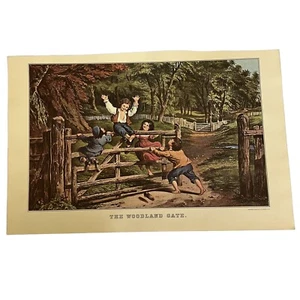 Currier & Ives Nachdruck Kalender 1971 Reiseversicherung Das Waldtor - Bild 1 von 3