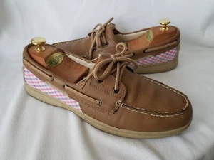 Faded Glory Womens WMFG1320001 Sz 11 M Brown Leather Slip On Loafer Boat Shoe - Picture 1 of 9