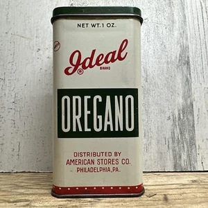 Vintage Ideal American Stores Spice Tin - Oregano  -Philadelphia PA Advertising - Picture 1 of 7
