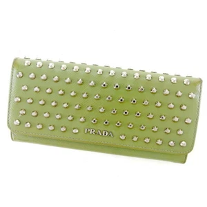PRADA Purse Green Silver Blue Women Authentic secondhand - Picture 1 of 7