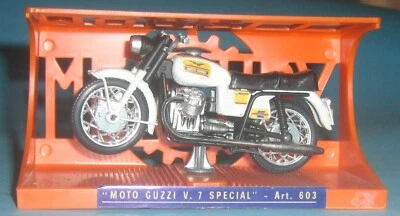 DE COLECCIÓN MOTO GUZZI V 7 ARTE ESPECIAL 603 1:24 MERCURIO NUEVO EN ESTUCHE JUGUETE AÑOS 70 Foto 1 de 4