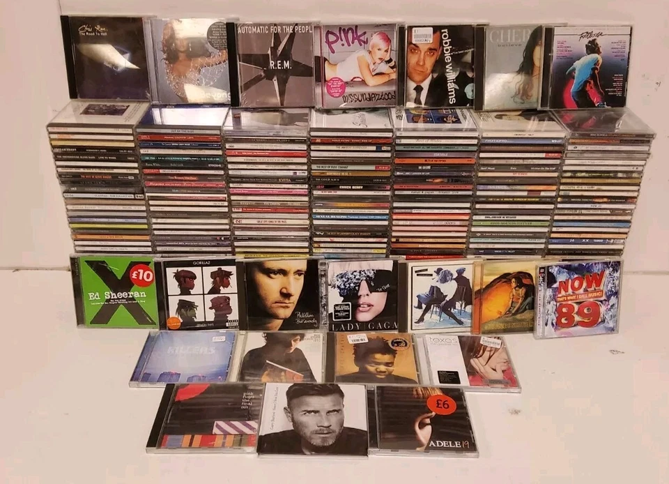 230 x Mixed Genre Music CD Joblot Pop Rock Jazz Classical Hip-Hop Dance Country  - Image 1 of 4