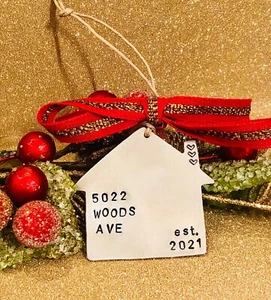 Custom First Home Holiday Ornament / New Home Gift - Picture 1 of 2