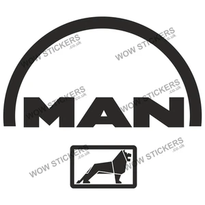 Mann Logo Aufkleber Laptop Man Cave Auto Fenster LKW LKW (Größe/Farbe wählbar) - Bild 1 von 2
