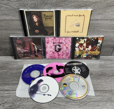 NM/M💿! Joni Mitchell Court and Spark Garbage Vixen Bonnie Raitt Rosette CD Lot - Image 1 of 4
