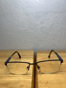 Etnia Barcelona Mons BLBR Blue Brown Rectangle EYEGLASSES FRAMES 54-17-140mm - Picture 1 of 12